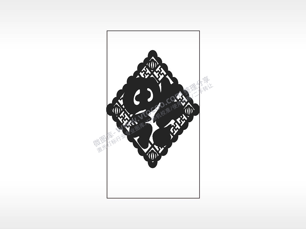 福灯笼边框木牌打火机AI8.0格式激光打标文件通用矢量图