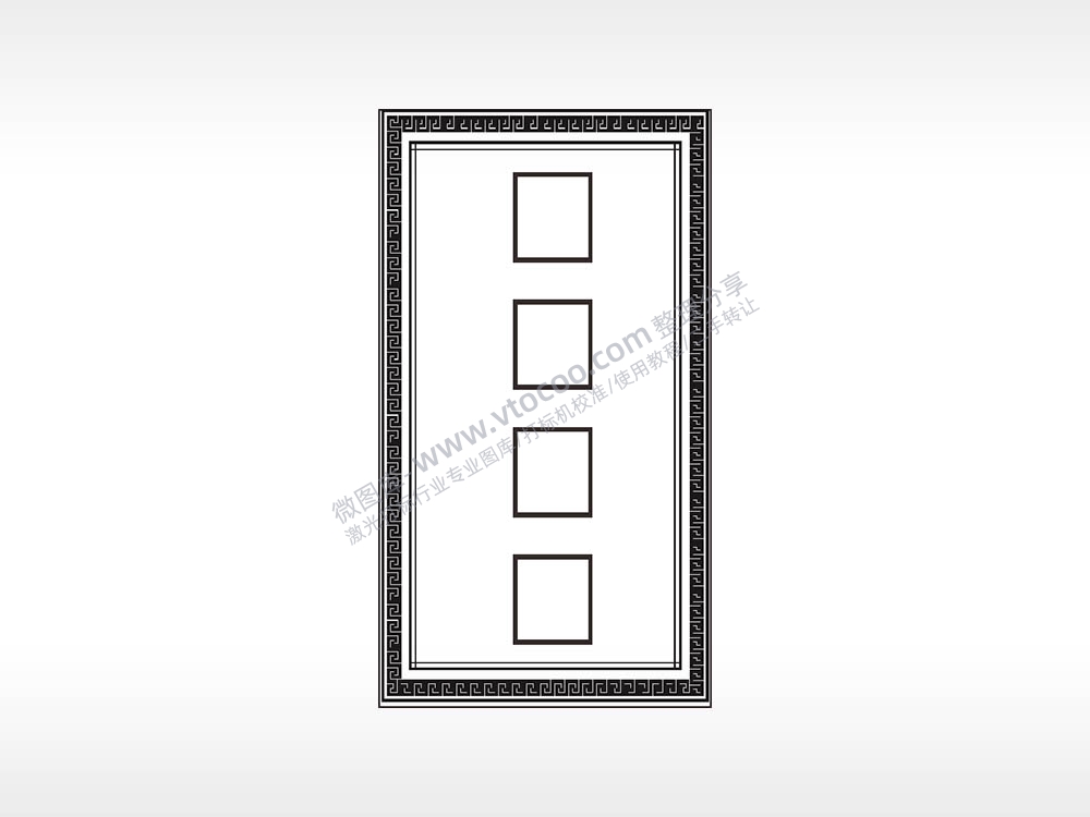 格子边框汽车挂件AI8.0格式激光打标文件通用矢量图