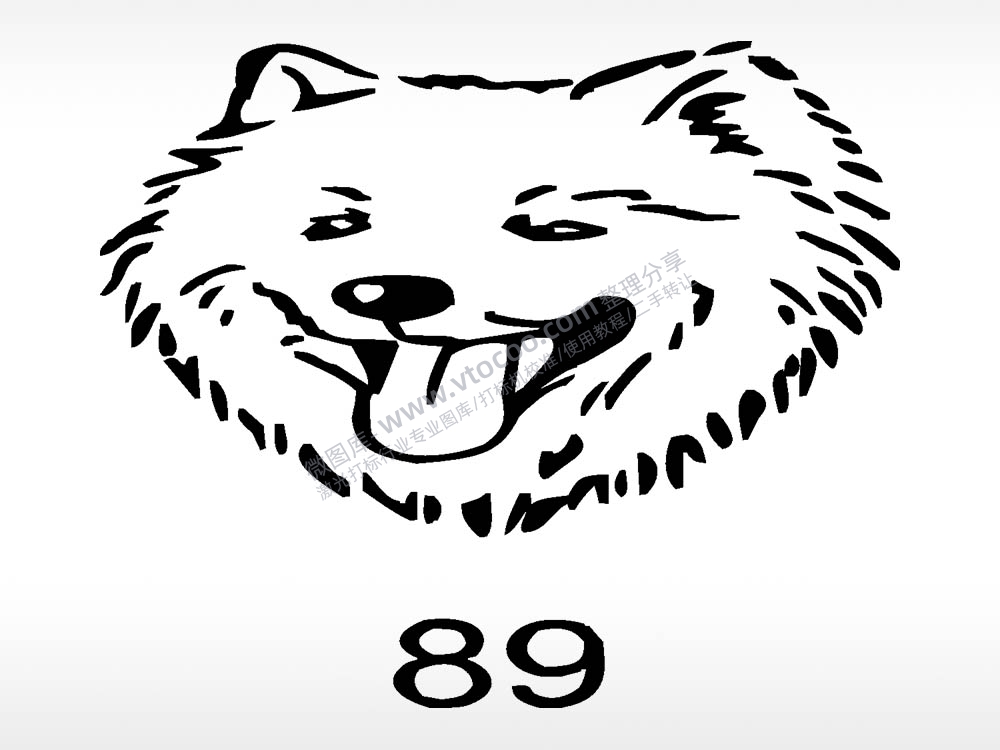 雪琪动物宠物狗牌AI8.0格式激光打标文件通用矢量图