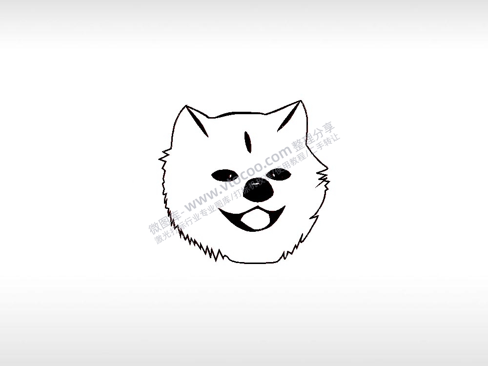 秋天2宠物狗牌PLT格式激光打标文件通用矢量图