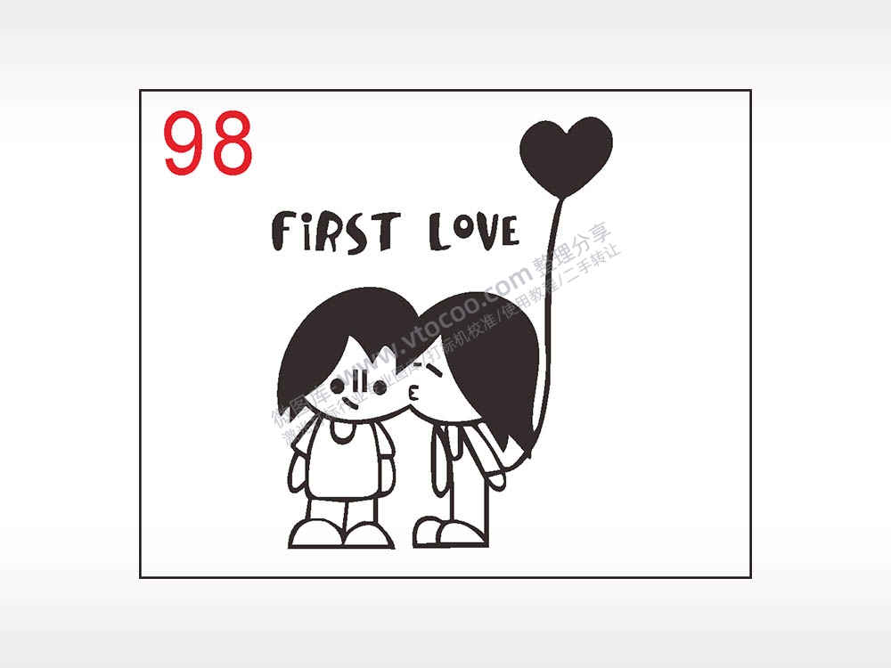 爱情情人节笔记本钱包黑色AI8.0格式激光打标文件通用矢量图