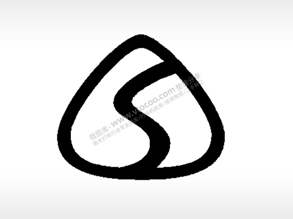 三星汽车车标雕刻挂坠项链PLT格式激光打标文件通用矢量图