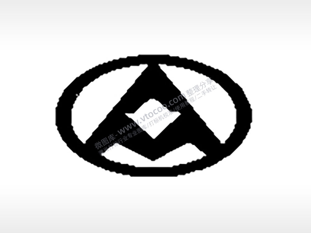 上海大通汽车车标雕刻挂坠项链PLT格式激光打标文件通用矢量图