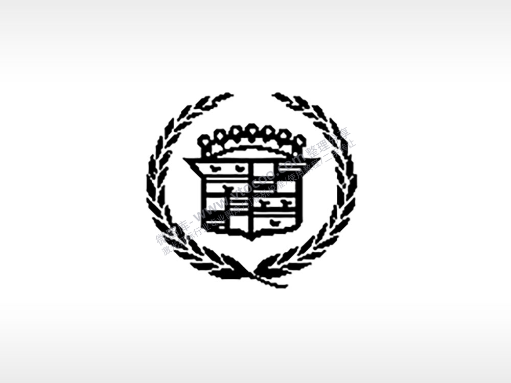 凯迪拉克汽车车标雕刻挂坠项链PLT格式激光打标文件通用矢量图
