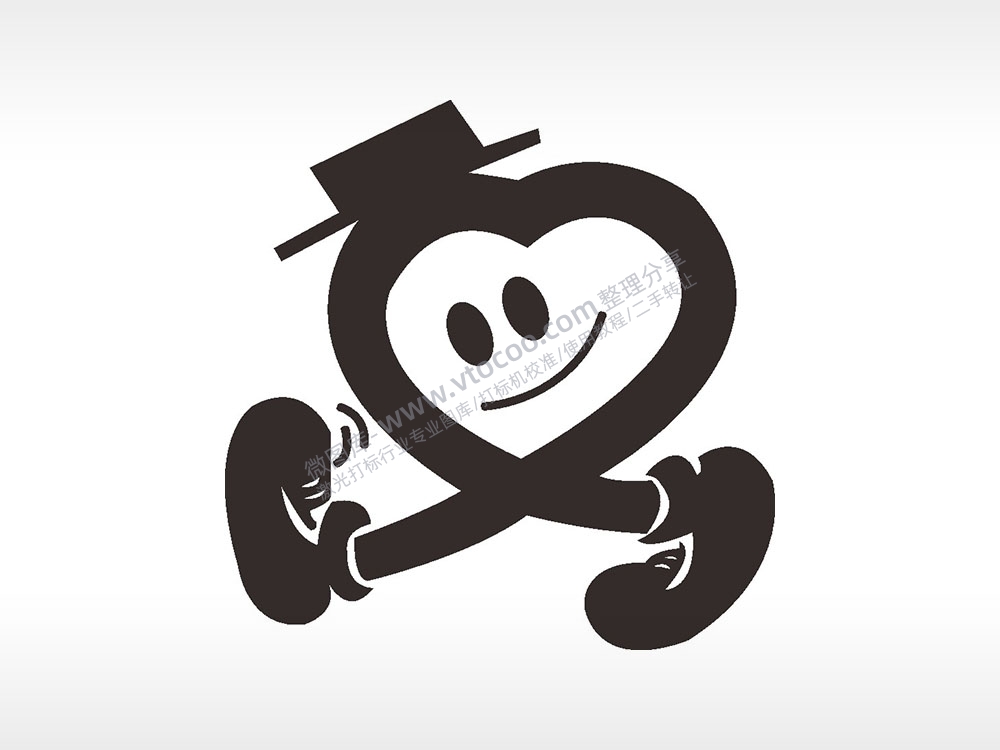 绅士球动物卡通AI8.0格式激光打标文件通用矢量图