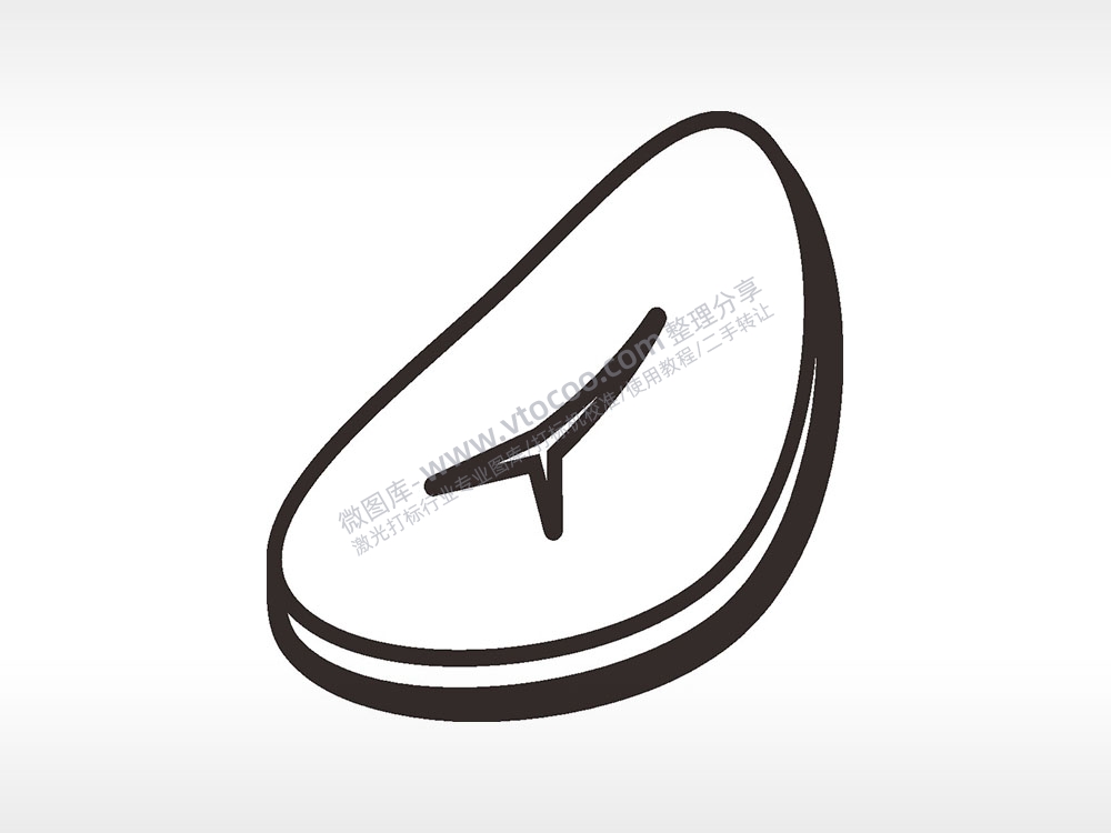 牛排卡通厨具食物AI8.0格式激光打标文件通用矢量图