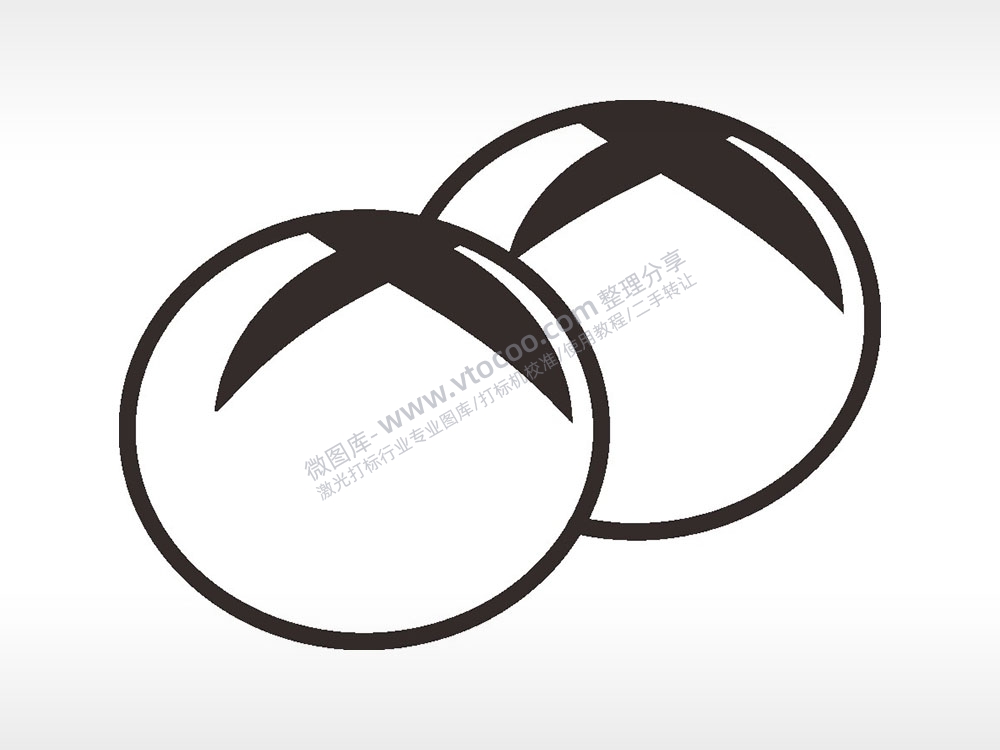 面包烘焙卡通厨具食物AI8.0格式激光打标文件通用矢量图