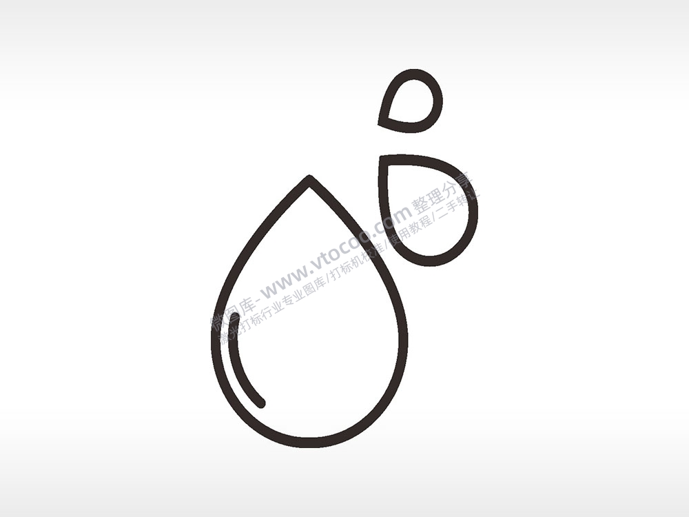 流汗水滴卡通厨具食物AI8.0格式激光打标文件通用矢量图