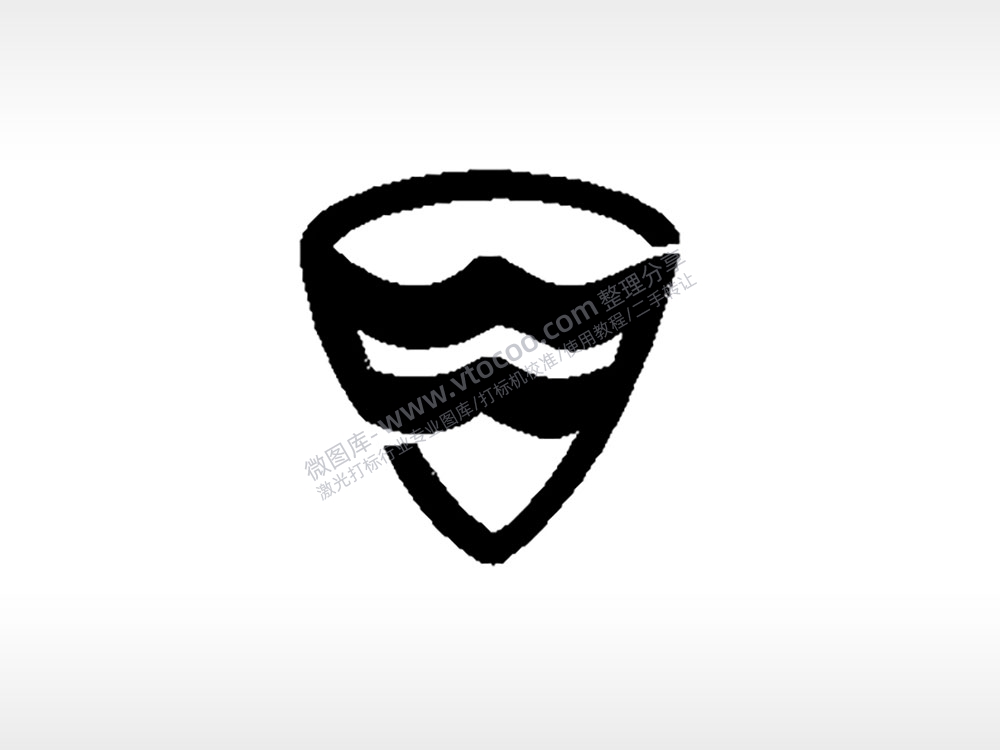 哈马赛马汽车车标雕刻挂坠项链PLT格式激光打标文件通用矢量图