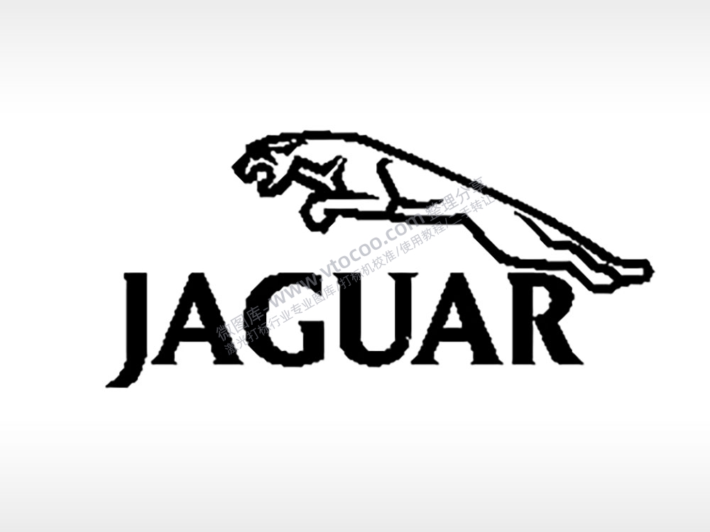 捷豹汽车车标雕刻挂坠项链PLT格式激光打标文件通用矢量图