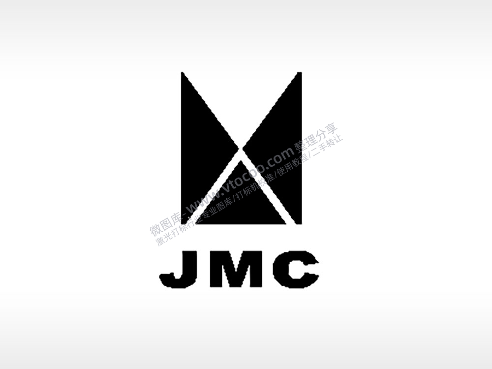 江铃汽车车标雕刻挂坠项链PLT格式激光打标文件通用矢量图