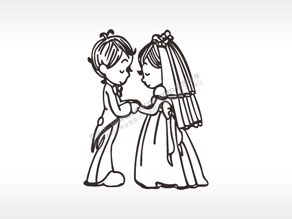 情侣婚礼浪漫爱情人节礼品AI8.0格式激光打标文件通用矢量图