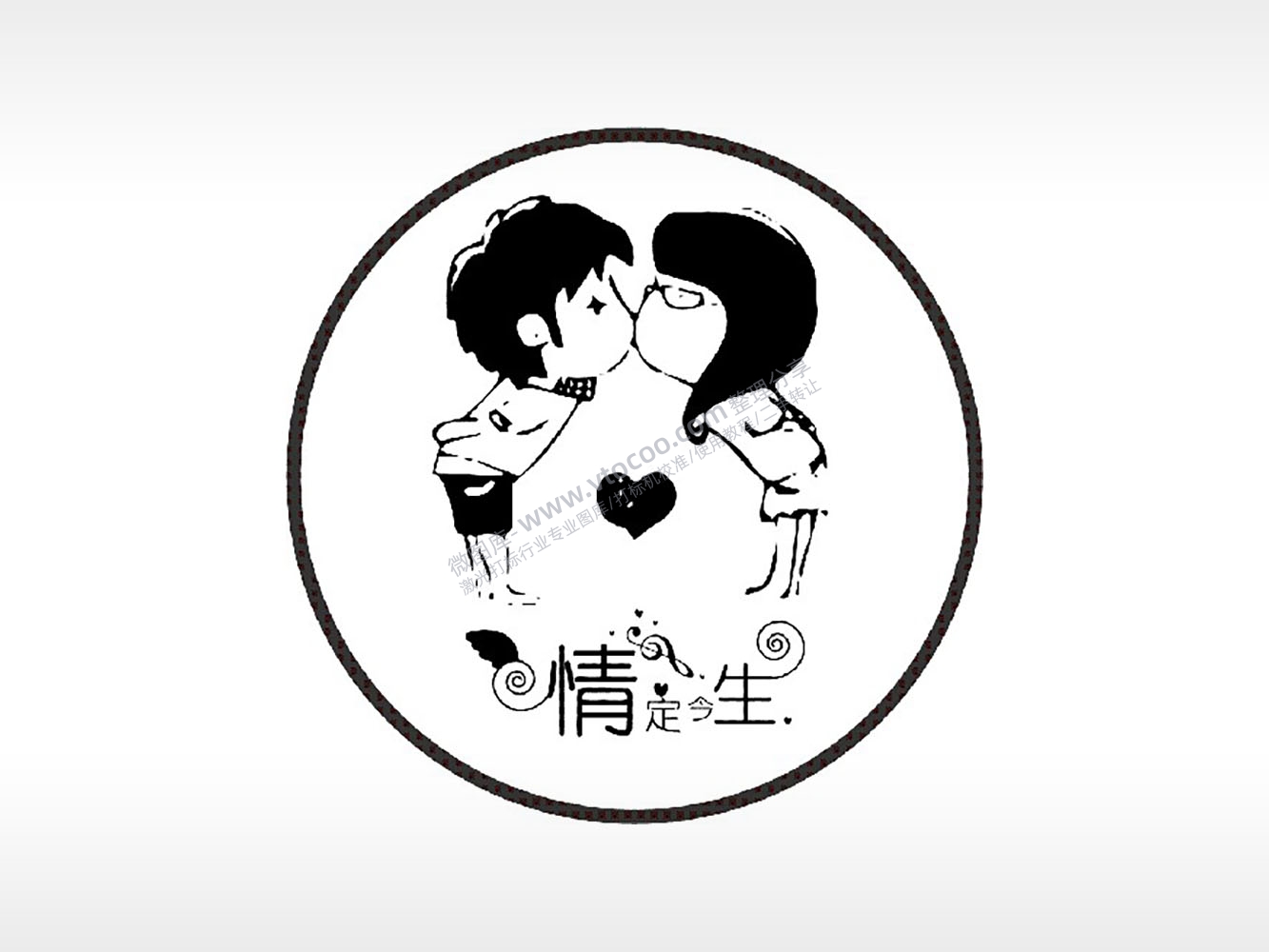 情定今生情侣游戏硬币PLT格式激光打标文件通用矢量图