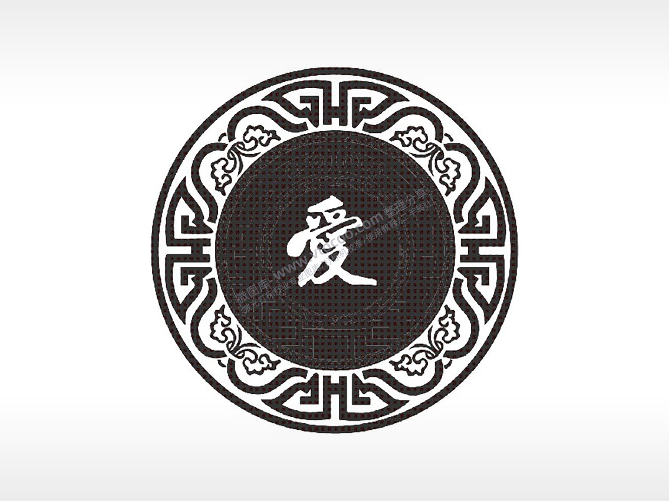 爱浮云边框游戏硬币PLT格式激光打标文件通用矢量图