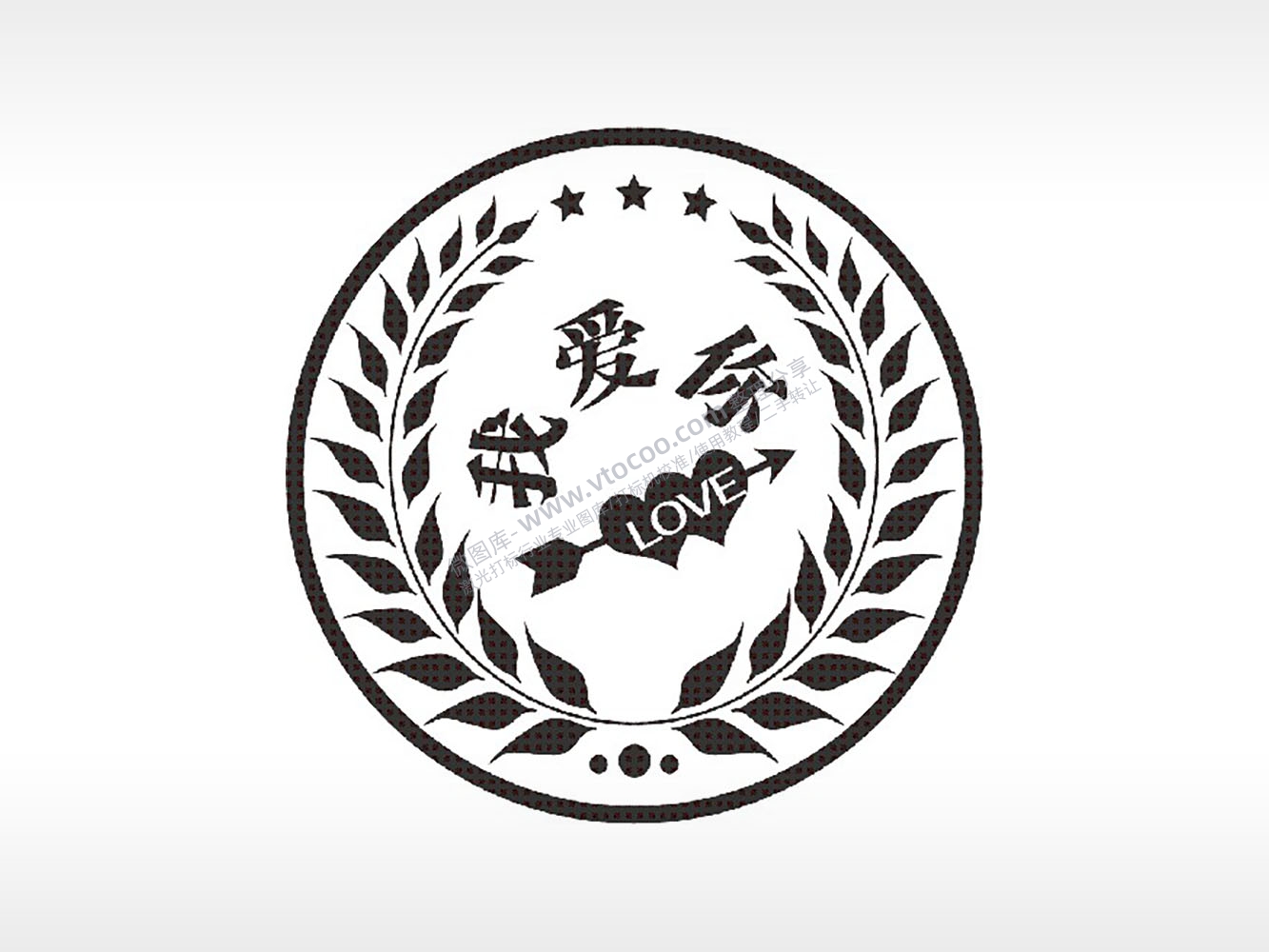 我爱你丘比特之箭游戏硬币PLT格式激光打标文件通用矢量图