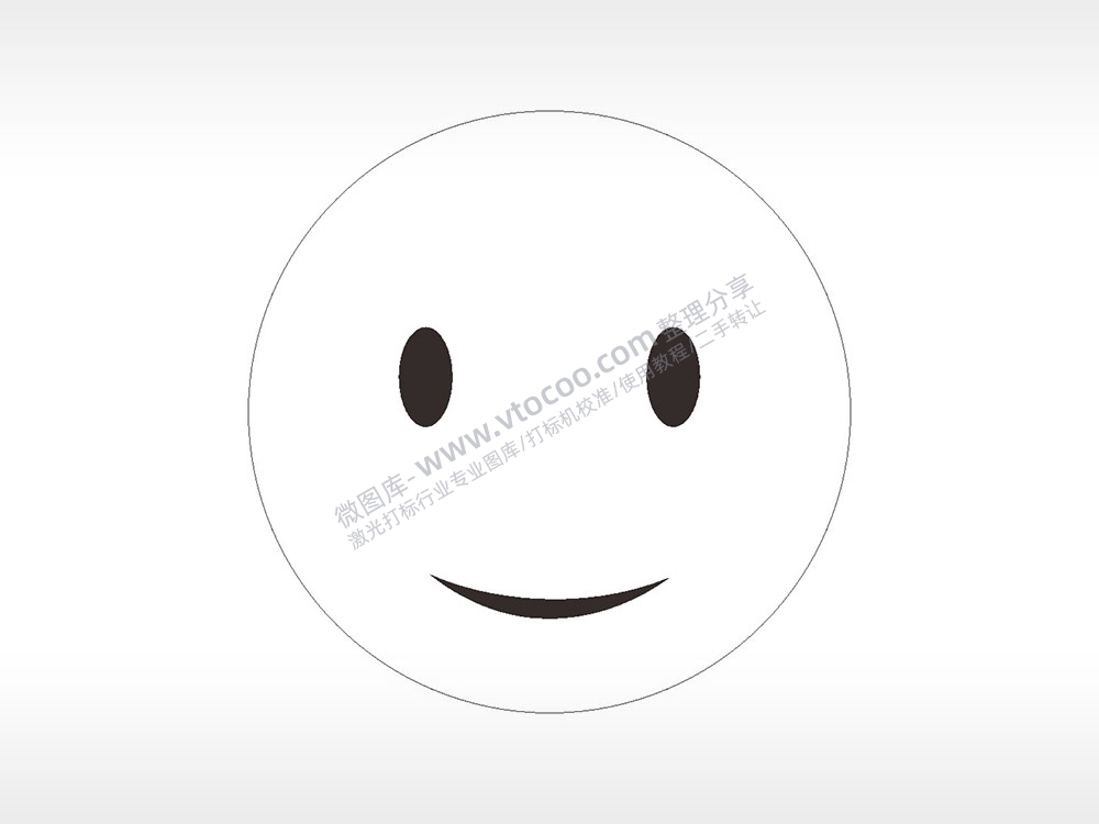 微笑2表情符号笑脸22种AI8.0格式激光打标文件通用矢量图