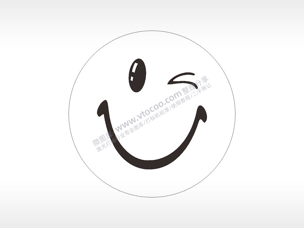 Viking表情符号笑脸22种AI8.0格式激光打标文件通用矢量图