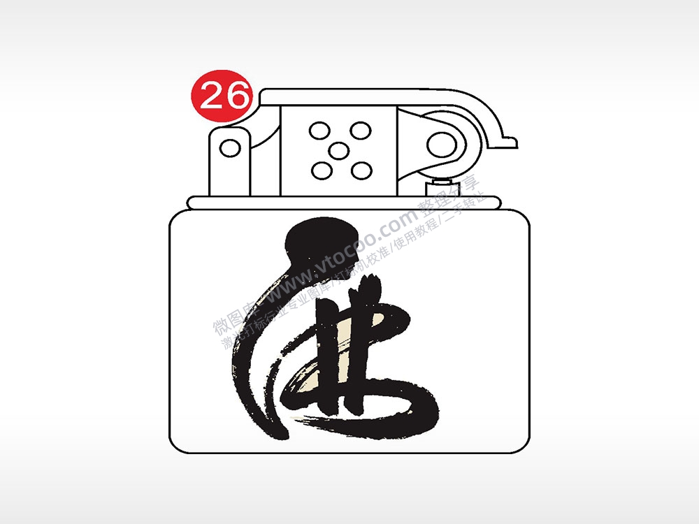 佛字老九门打火机AI8.0格式激光打标文件通用矢量图