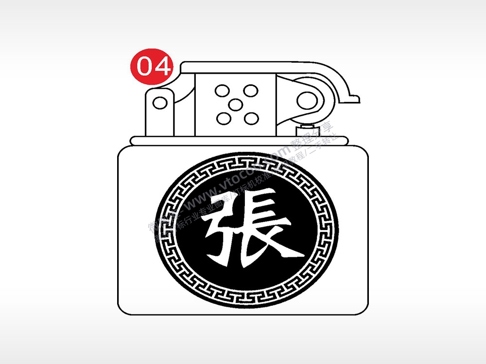 张氏老九门打火机AI8.0格式激光打标文件通用矢量图