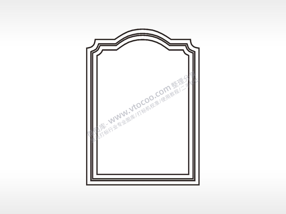 欧式凹凸边框大全AI8.0格式激光打标文件通用矢量图