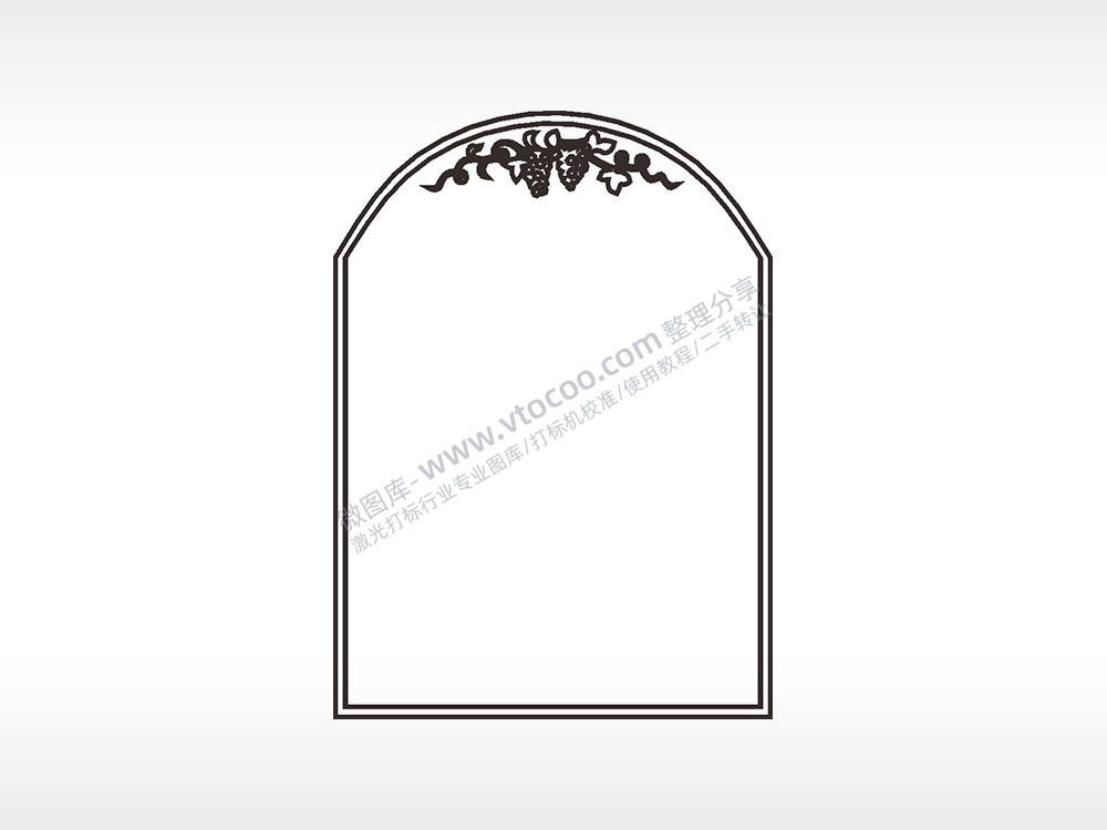 葡萄藤蔓边框大全AI8.0格式激光打标文件通用矢量图