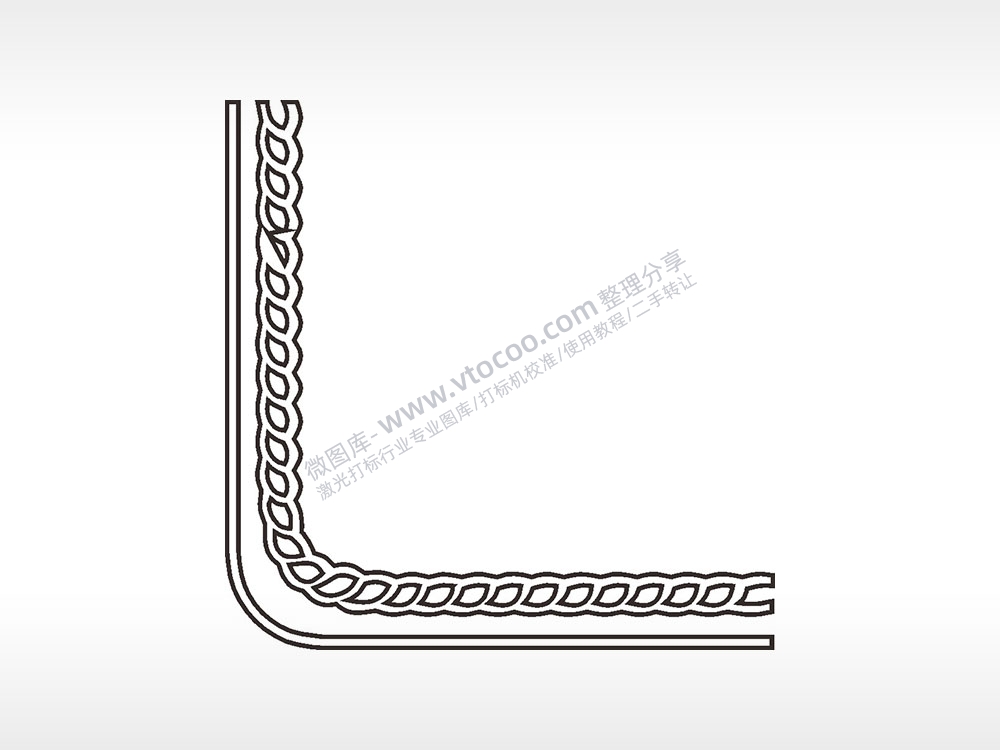 线条藤蔓简笔画边框大全AI8.0格式激光打标文件通用矢量图