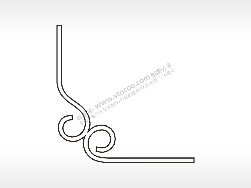 金箍圈简笔画边框大全AI8.0格式激光打标文件通用矢量图