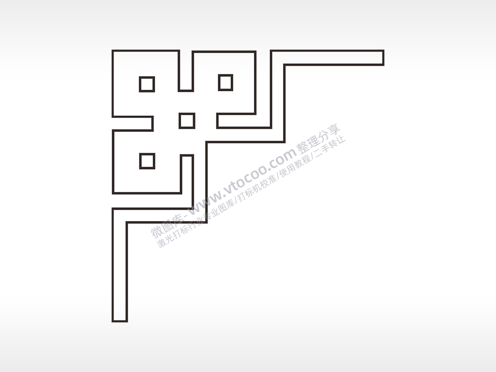 中国结花简笔画边框大全AI8.0格式激光打标文件通用矢量图