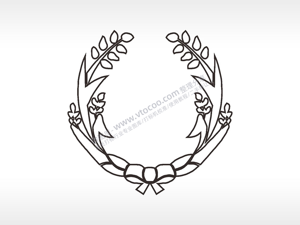 中式花环边角简笔画边框大全AI8.0格式激光打标文件通用矢量图