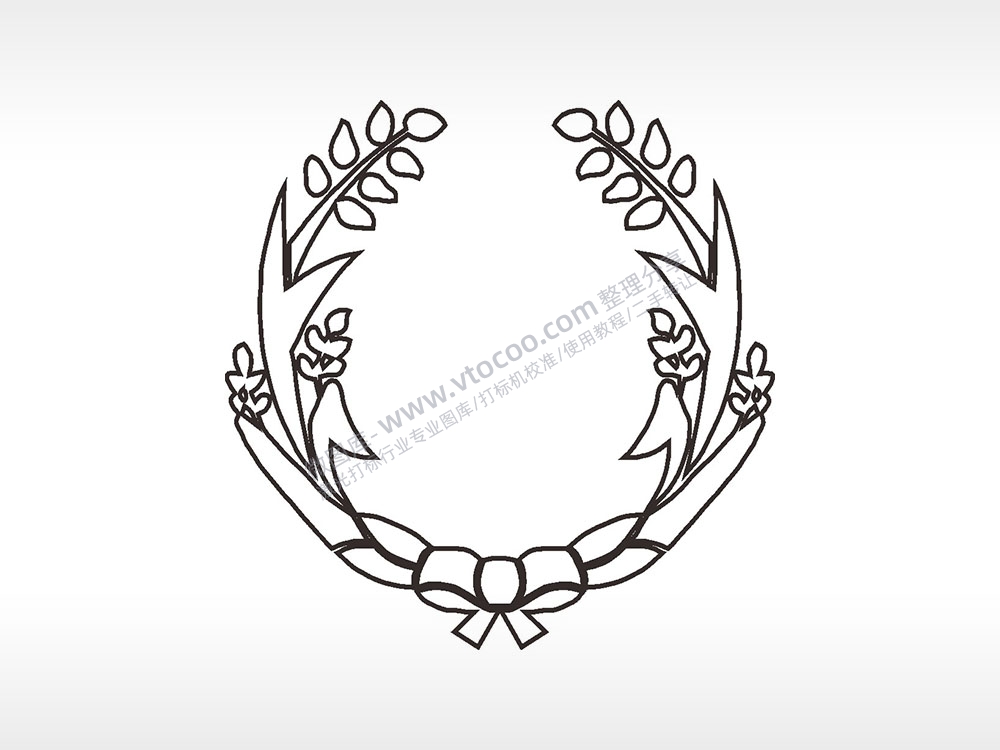 花环边角简笔画边框大全AI8.0格式激光打标文件通用矢量图