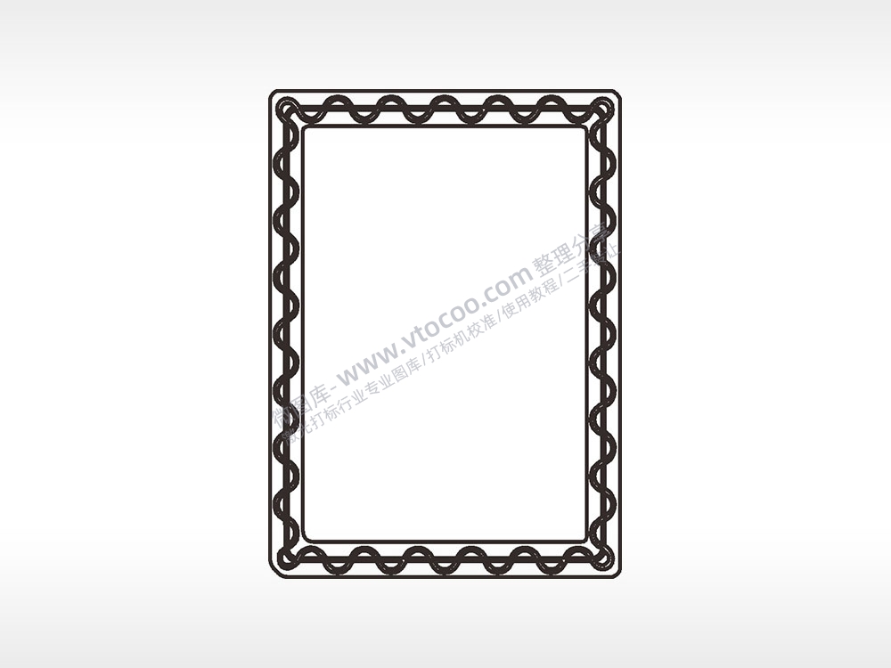 波浪线藤蔓条纹边框大全AI8.0格式激光打标文件通用矢量图