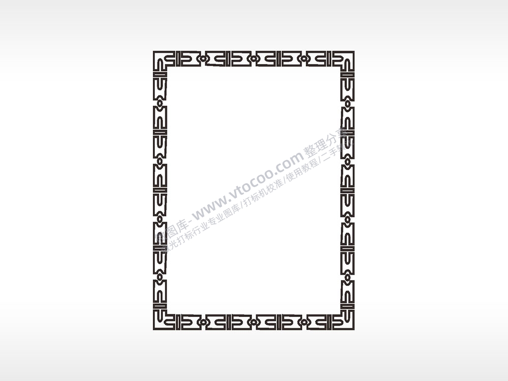 中国风边框大全AI8.0格式激光打标文件通用矢量图