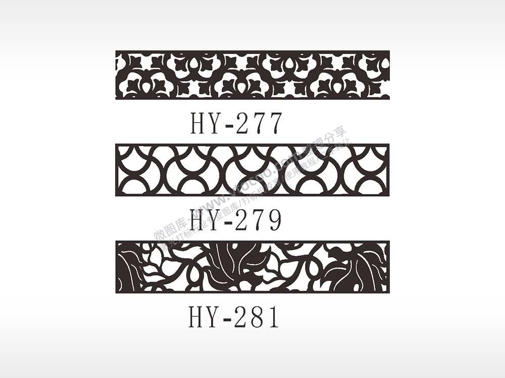 镂空花纹花瓣边角简笔画边框大全AI8.0格式激光打标文件通用矢量图