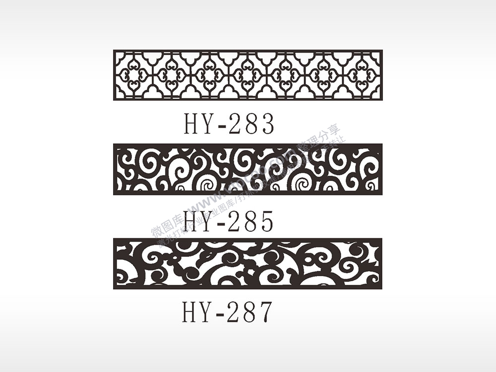 浮云花瓣镂空边角简笔画边框大全AI8.0格式激光打标文件通用矢量图