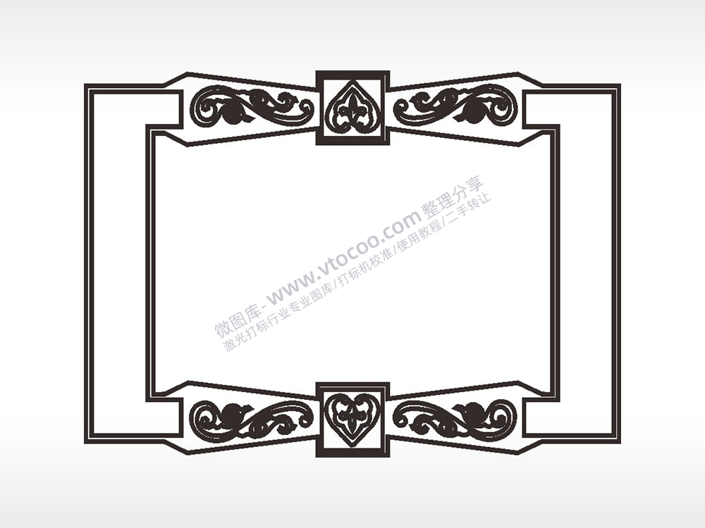 花式藤蔓欧式边框大全AI8.0格式激光打标文件通用矢量图