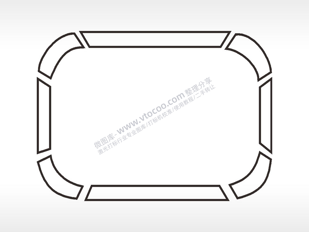 线条边框大全AI8.0格式激光打标文件通用矢量图