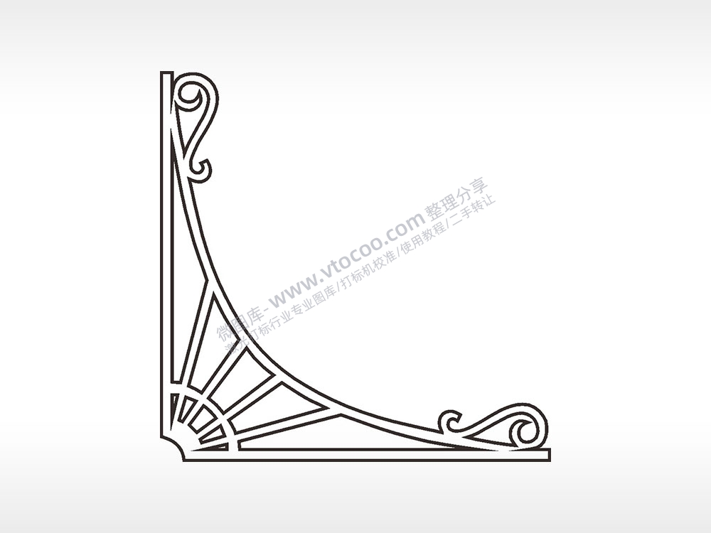 线条把手边框大全AI8.0格式激光打标文件通用矢量图