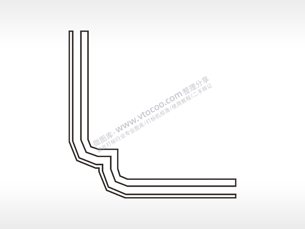 线条简笔画边框大全AI8.0格式激光打标文件通用矢量图