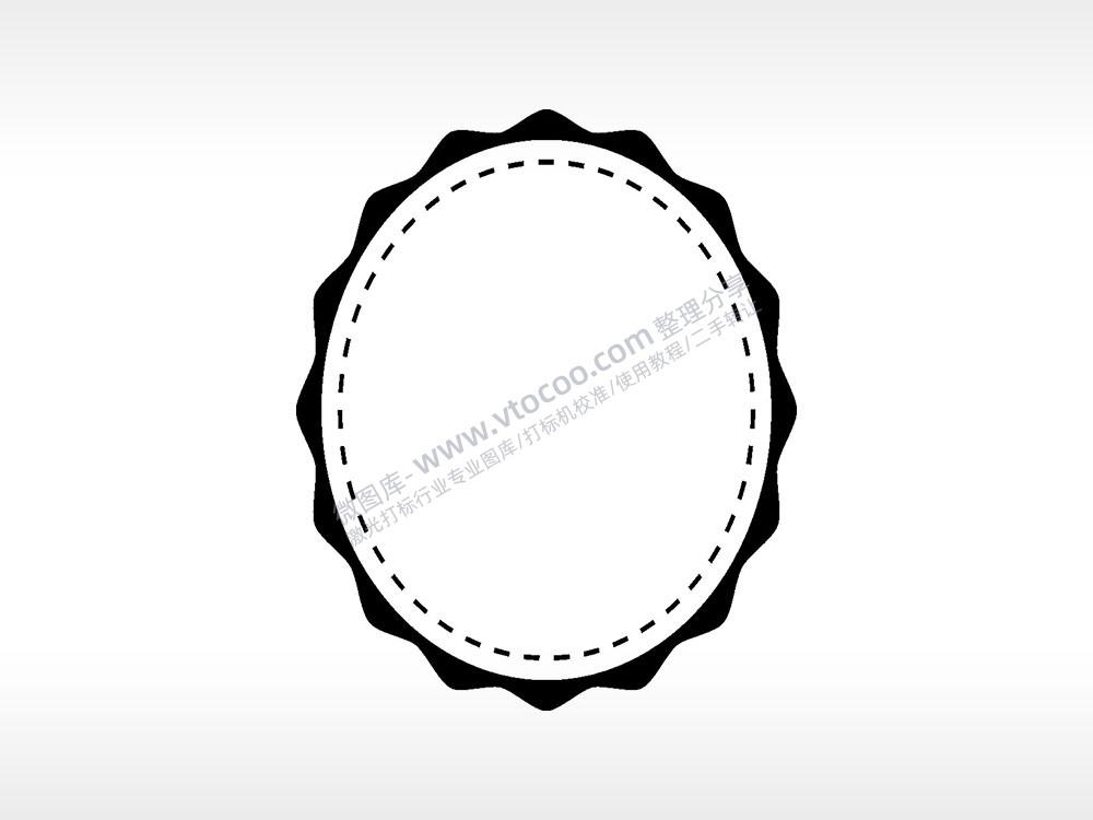 陡坡线条花边框矢量AI8.0格式激光打标文件通用矢量图