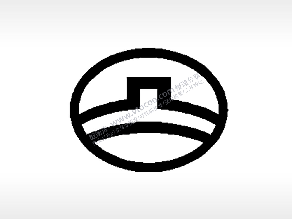 长城汽车车标雕刻挂坠项链PLT格式激光打标文件通用矢量图