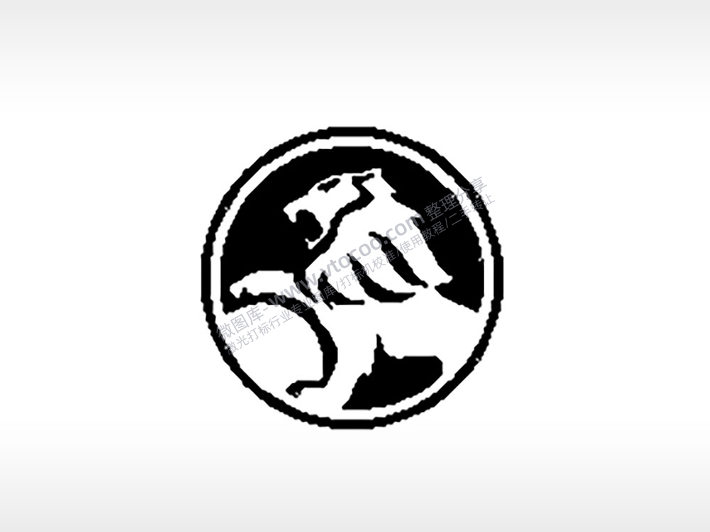 霍顿汽车车标雕刻挂坠项链PLT格式激光打标文件通用矢量图