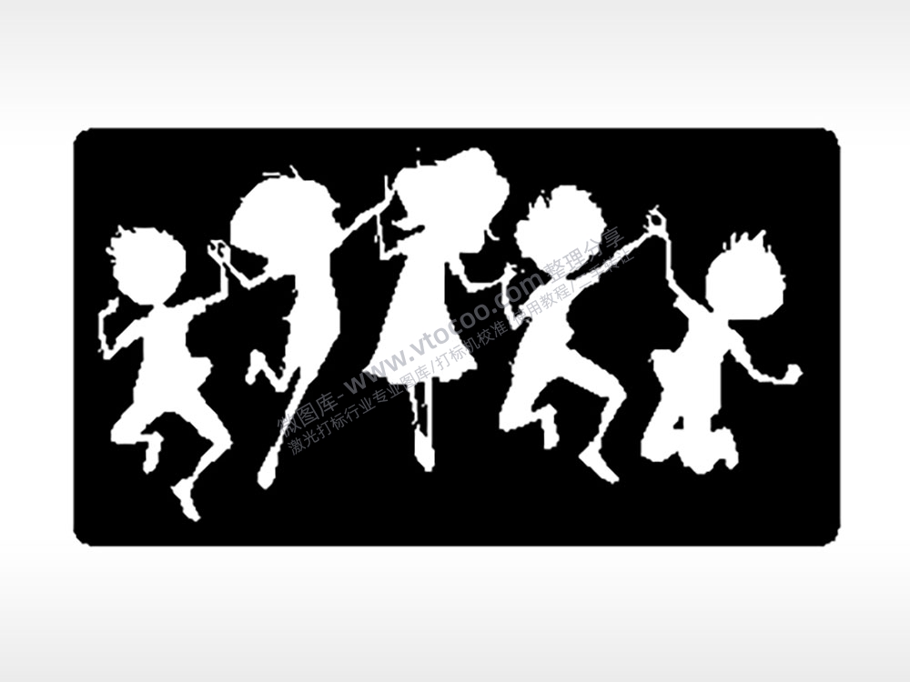 朋友谊长存欢乐毕业季PLT格式激光打标文件通用矢量图