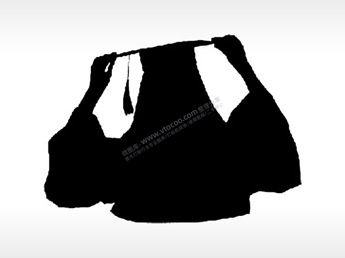 毕业典礼服毕业季PLT格式激光打标文件通用矢量图