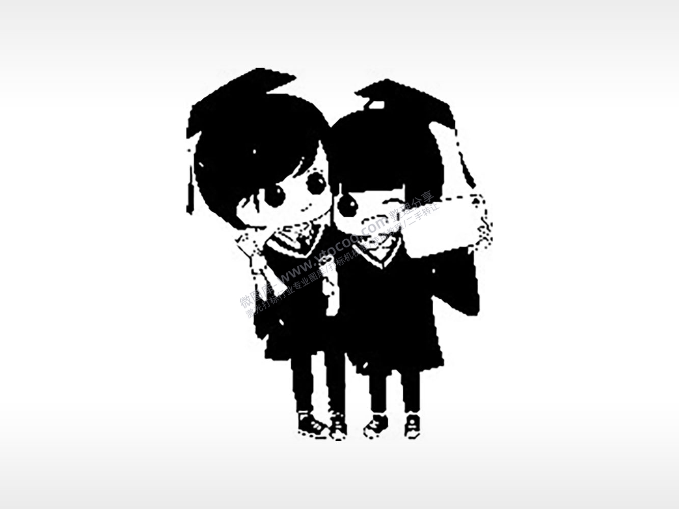 毕业典礼青春合照毕业季PLT格式激光打标文件通用矢量图