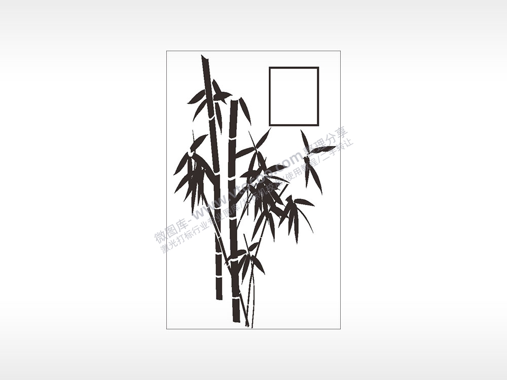 坚韧不拔梅兰竹菊AI8.0格式激光打标文件通用矢量图