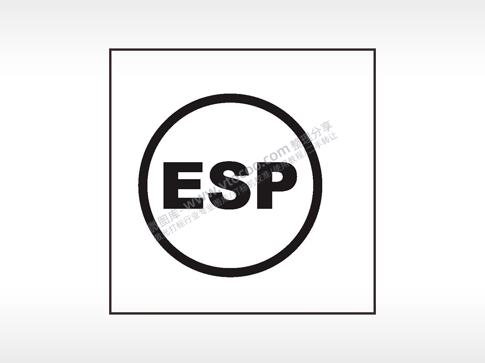 车身稳定系统汽车按键AI8.0格式激光打标文件通用矢量图