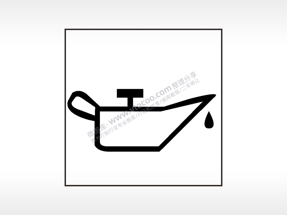 机油压力过低机油量不足汽车按键AI8.0格式激光打标文件通用矢量图