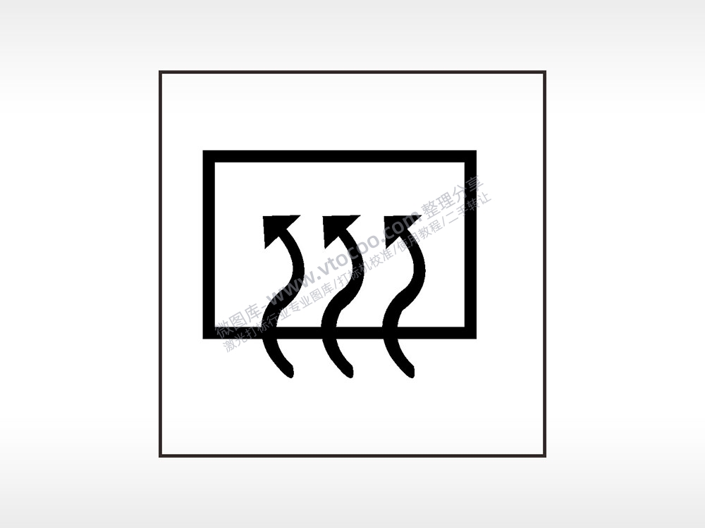 后窗加热汽车按键AI8.0格式激光打标文件通用矢量图