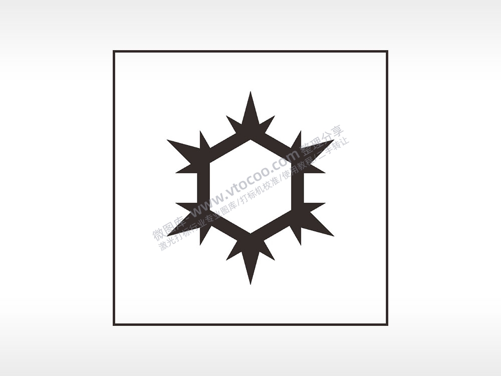 霜冻警示灯汽车按键AI8.0格式激光打标文件通用矢量图