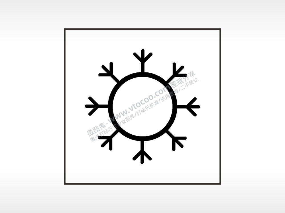 温度警示指示灯汽车按键AI8.0格式激光打标文件通用矢量图